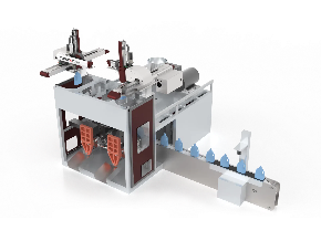 吹塑取出機(jī)械手-左右雙臺(tái)-后下料-產(chǎn)品置于前方
